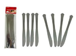 96 Bulk Knives  Stainless Steel 4pcs /pk
