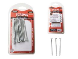 96 Bulk Wood Screws 3inch 72gm Net Silver