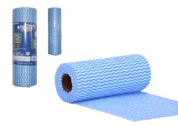 24 Bulk REUSABLE CLEANING CLOTH 50-Piece BLUE Color