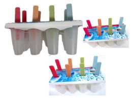 48 Bulk Popsicle Mold 8pc 8inchx4inchx5.75inch