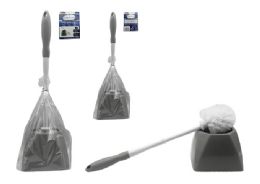 24 Bulk Toilet Brush W/holder 17inch H X2inch Dia