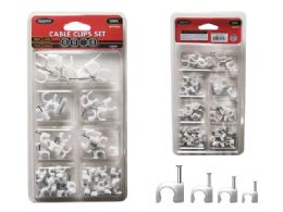 96 Bulk Cable Clips 50pc Approx 6.8.10.12 Size
