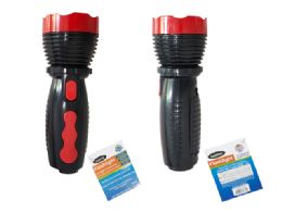 24 Bulk FLASHLIGHT 5.75X15.75CM High RED BLACK