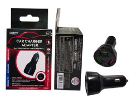 144 Bulk Car Adapter UsB-A And UsB-C 3.4x8cm