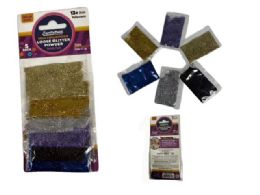 144 Bulk Loose Glitter Powder 5-Piece 0.4oz 12g