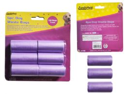 12 Bulk 6pc  Dog Waste Bags  20 Bags Each