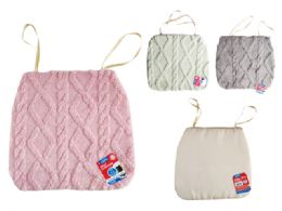 96 Bulk Seat Cushion 16.5x14.5inch;t. 3asst  Pink, Green,grey