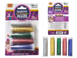 144 Bulk Glitter Powder Set 5-Piece 0.21oz 6g