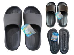 48 Bulk Men's Eva  Sandals Grey, Black ,blue,beige