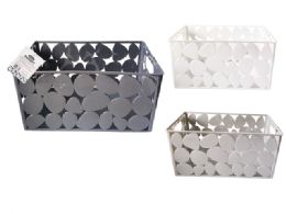 24 Bulk Storage Basket 6.1inchx10.1inchx5inch Wh Grey Beige