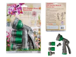 24 Bulk Garden Nozzle 5pc/set 6.5inch Green /grey Clr