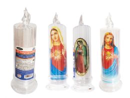 144 Bulk Led Religious Candle 2.55" Diameter