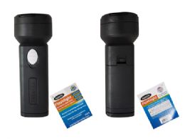 24 Bulk FLASHLIGHT 5CM X13.5CM High BLACK Color
