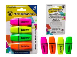 144 Bulk 4pc Mini Highlighters