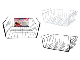48 Bulk UndeR-Shelf Basket 12inchx8.75inchx5inchmetal Wire