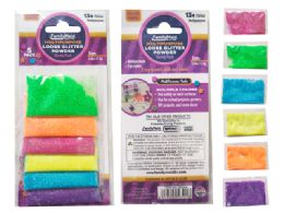 144 Bulk Loose Glitter Powder 5-Piece Neon