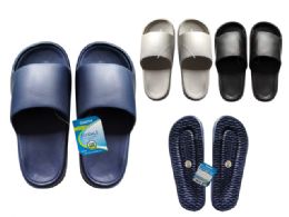 48 Bulk Men's Eva  Sandals Grey, Black ,navy Clr