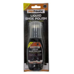 48 Bulk 75ml Liquid Shoe Polish Black