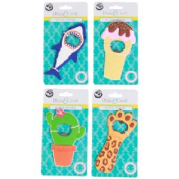 48 Bulk Bottle Opener Novelty Everyday 4 Asst Magnetic B & C Tcd
