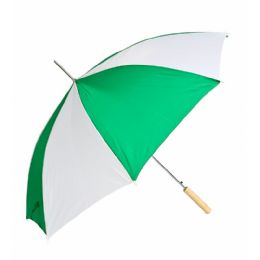 12 Bulk 48inch Green And White Barton Outdoor Rain Umbrella
