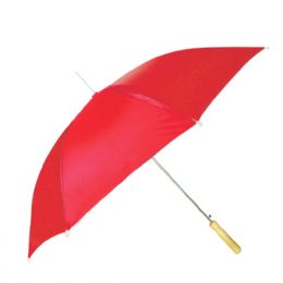 12 Bulk 48inch Red Auto Open Rain Umbrella
