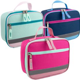 24 Bulk Fridge Pak Reflective Lunch Bag - 3 Colors