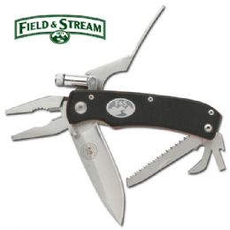 3 Bulk Field And Stream Multipurpose Tool With Led Flashlight