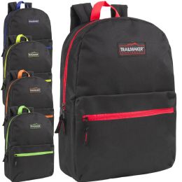24 Bulk 17-Inch Trailmaker Classic Backpack - 5 Pop Colors