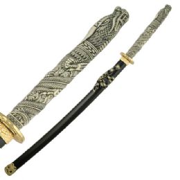 5 Bulk Samurai Sword with Black Lacquer Scabbard