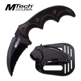 12 Bulk Tactical Karambit - Fixed Curved Blade -By Mtech Usa
