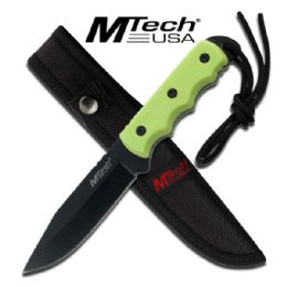 15 Bulk 8 inch Full Tang Blade With Nylon Fiber Handle And Lanyard