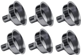 10 Bulk Stainless Steel MultI-Purpose Funnels Set Of 6