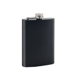 5 Bulk Matte Black 8oz Flask