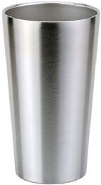 3 Bulk Stainless Steel Tumbler 16 oz. Insulated Metallic Grey