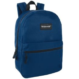 24 Bulk 17-Inch Trailmaker Classic Backpack Navy