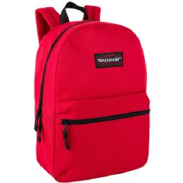 24 Bulk 17-Inch Trailmaker Classic Backpack Red