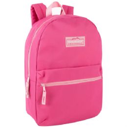 24 Bulk 17-Inch Trailmaker Classic Backpack Pink