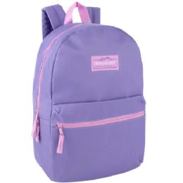 24 Bulk 17-Inch Trailmaker Classic Backpack Purple