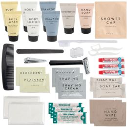 25 Bulk Premium 35 Piece Hygiene Kit