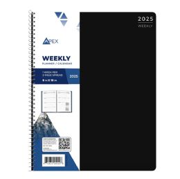 24 Bulk 2025 Spiral Weekly Planner 8x10"