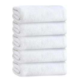 25 Bulk Adult Plush Bath Towel - White