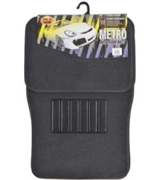 10 Bulk 4pc Auto Floor Mat Black Unverisal Fit