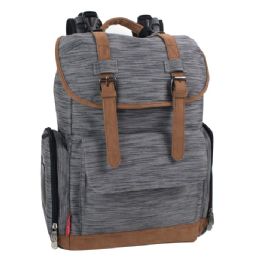 12 Bulk Fisher-Price Cairn Diaper Backpack - Heather Grey