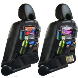 12 Bulk Back Seat Organizer 2-Pack - Black