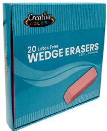 480 Bulk Pink Wedge Erasers