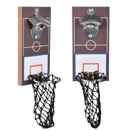 24 Bulk Basketball Wall Mount Bottle Opener 7.87inch