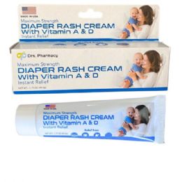24 Bulk Drs. Pharmacy 1.75oz Maximum Strength Diaper Rash Cream With Vitamin A & D