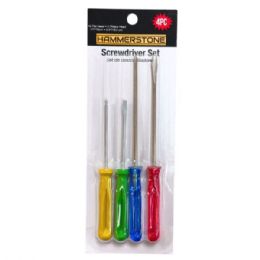 24 Bulk Hammerstone 4 Piece Screwdriver Set