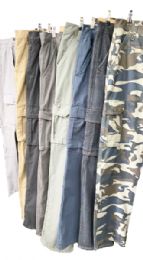 6 Bulk Mens Cargo Pants (assorted Color And Sizes)