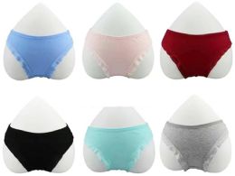 30 Bulk Ladies Assorted Underwear Laced Solid Colors